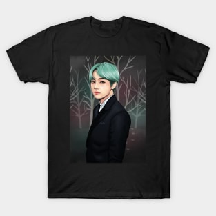 green hair kim taehyung T-Shirt